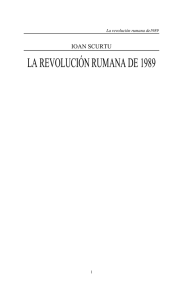la revolución rumana de 1989 - Institutul Revoluţiei Române din