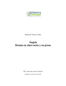 Ángela Drama en cinco actos y en prosa