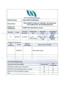 Reglamento de Control de Salida de los