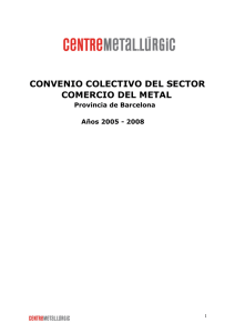 convenio colectivo del sector comercio del metal