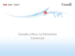 Canada y Peru: La Panorama Comercial