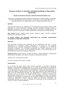 Thermal comfort in naturally ventilated buildings of Maracaibo