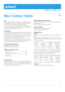 Mac Conkey Caldo - Laboratorios Britania