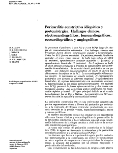 Pericarditis constrictiva postquirúrgica. Hallazgos clínicos,