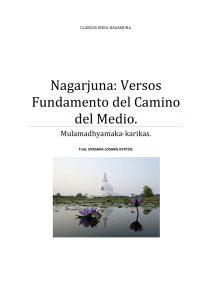 Nagarjuna Versos Fundamendo del Camino del Medio.