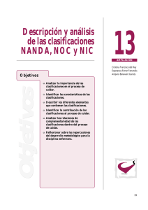 Descripción y análisis de las clasificaciones NANDA, NOC y