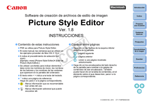 Picture Style Editor