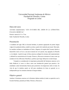 Universidad Nacional Autónoma de México Facultad de Filosofía y