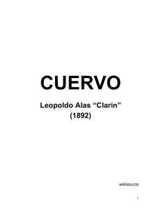 Alas Clarin, Leopoldo, EL CUERVO