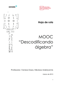 MOOC “Descodificando álgebra”