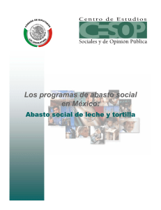 Los programas de abasto social en México