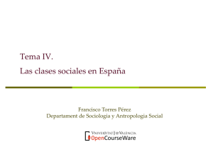 Las clases sociales en España - OCW-UV