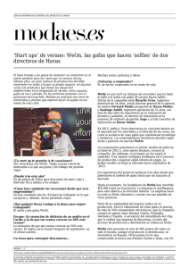 WeOn, las gafas que hacen `selfies` de dos directivos de Havas