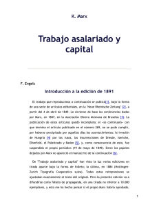 Karl Marx - Trabajo asalariado y capital