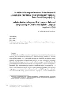 La acción inclusiva para la mejora de habilidades de lenguaje oral y
