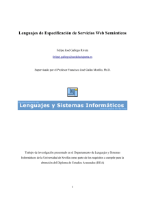 Lenguajes de Especificación de Servicios Web Semánticos