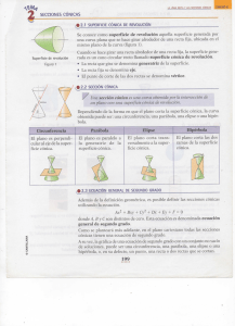 secciones cónicas