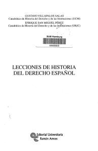 lecciones de historia del derecho español