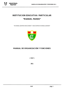 Manual de Organizaciones y Funciones.