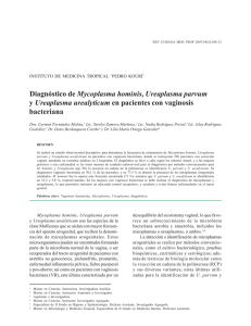Diagnóstico de Mycoplasma hominis, Ureaplasma parvum y