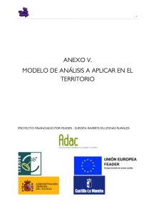 Anexo V_1. Indice del Modelo de análisis a aplicar en el territorio