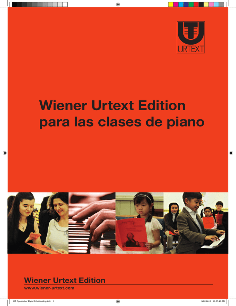 Wiener Urtext Edition para las clases de piano