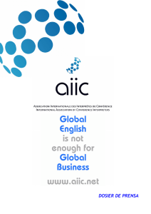 Asociación Internacional de Intérpretes de Conferencias (AIIC)