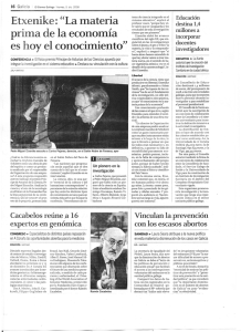 prima de la economía es hoy el conocimiento”