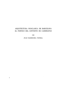 pdf Arquitectura neoclásica de Barcelona. El pórtico del convento de