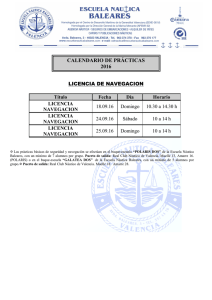 licencia navegacion 2016 - Escuela Náutica Baleares