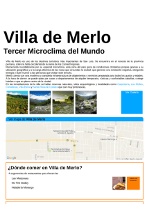 Visita Villa de Merlo en San Luis