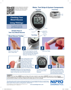 Checking Your Blood Glucose Using TRUE2go®