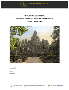 INDOCHINA COMPLETA VIETNAM – LAOS – CAMBOYA