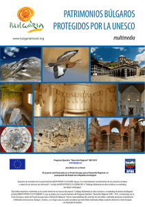 Patrimonios búlgaros protegidos por la Unesco