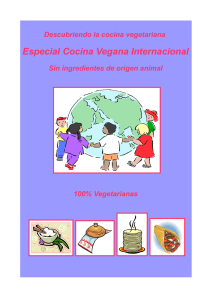 Especial Cocina Vegana Internacional