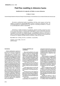 Fluid flow modeling in distensive basins