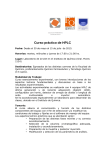 Curso práctico de HPLC