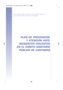 Documento del Plan de prevención y atención ante incidentes