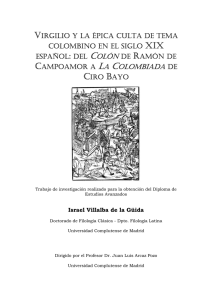 Virgilio y la épica culta de tema colombino en el siglo XIX español