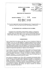 decreto 38 del 12 de enero de 2016