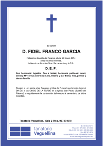 D. FIDEL FRANCO GARCIA