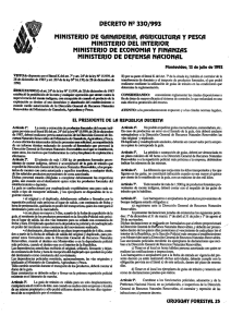 DECRETO NP 3301993 MINISTERIO DE GflNflDERIfl