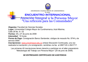 Organiza - Universidad Colegio Mayor de Cundinamarca