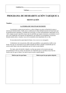 PROGRAMA DE DESHABITUACIÓN TABÁQUICA