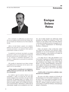 Enrique Solano Reina - Revista Española de Ortodoncia