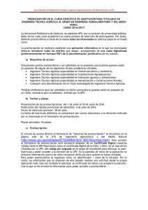 Curso Específico de Adaptación al Grado en Ingeniería