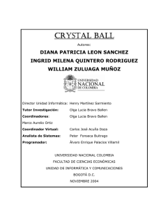 crystal ball crystal ball - Facultad de Ciencias Económicas