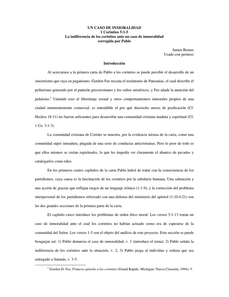 Ejemplos de inmoralidad