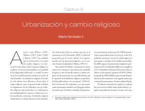 Urbanización y cambio religioso