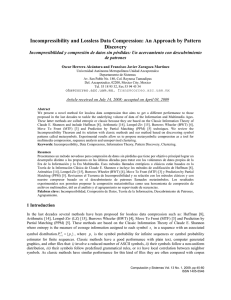 Incompressibility and Lossless Data Compression: An